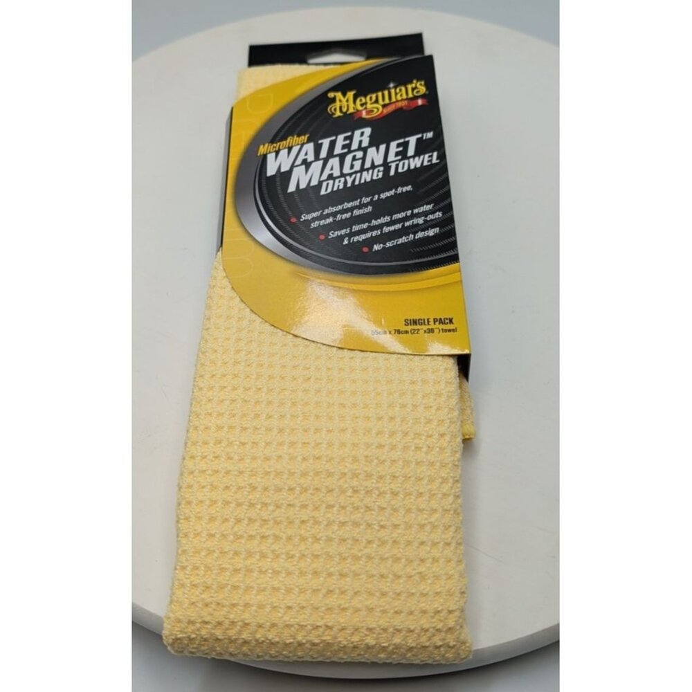 Meguiar's X2000 Water Magnet Microfiber Drying Towel 22" x 30" Yellow 1 Pack